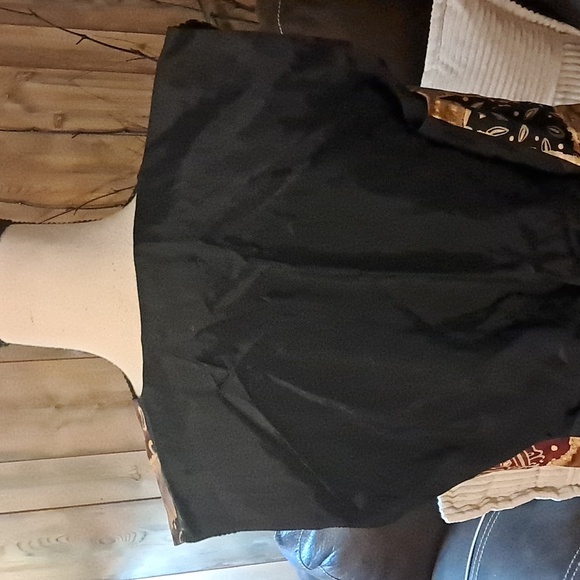 Vintage Boho 100% Silk Faux Patchwork Vest Button Down Front Back Tie Size 6 - Picture 6 of 8